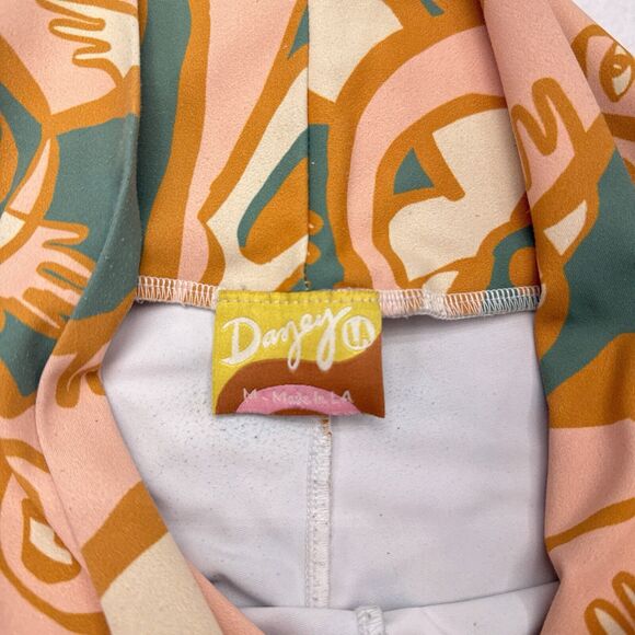 Dazey LA Leggings Size Medium Woman Print Abstract Art To Wear‎ Pants Stretch - Picture 5 of 8